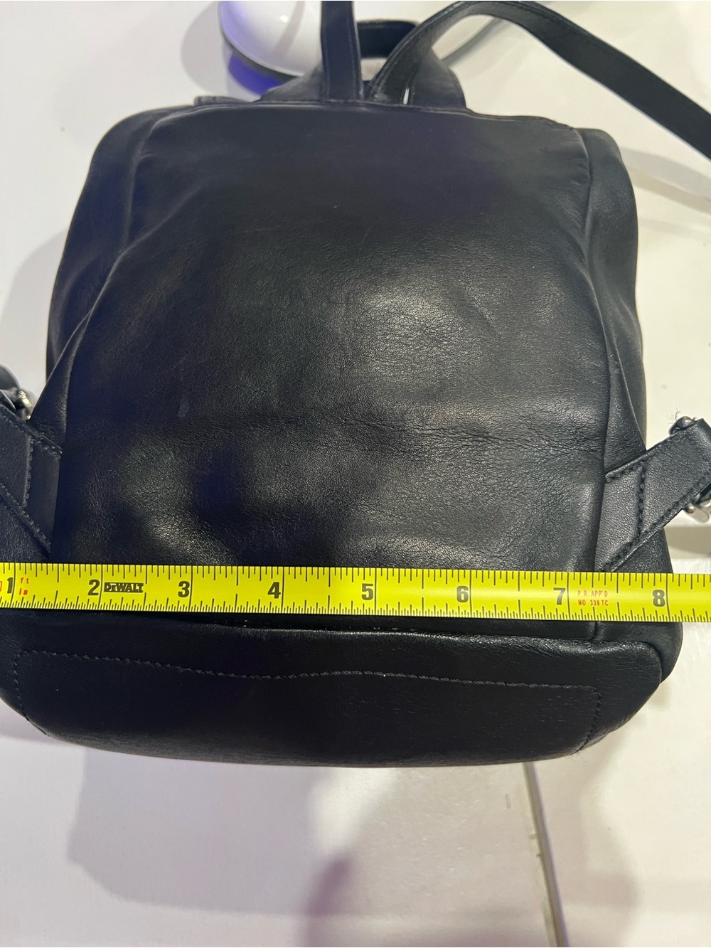 COACH Vintage All Leather legacy Black Backpack 9858 Women's Adjustable Straps - Picture 14 of 14